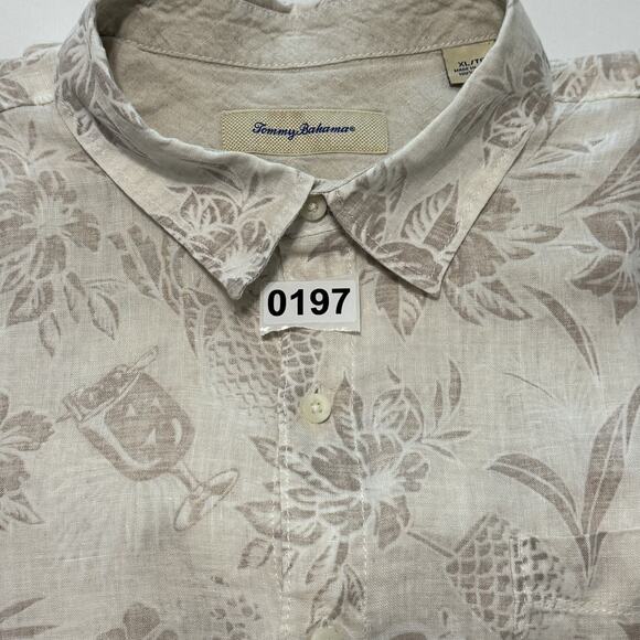 Tommy Bahama Other - Tommy Bahama Shirt Mens XL Linen Hawaiian Floral Print Summer Beach